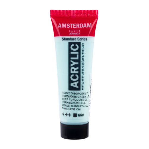 Przejdź do produktu Farba akrylowa AMSTERDAM 20 ml (660 - Turquoise Green Light)