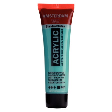 Farba akrylowa AMSTERDAM 20 ml (661 - Turquoise Green)