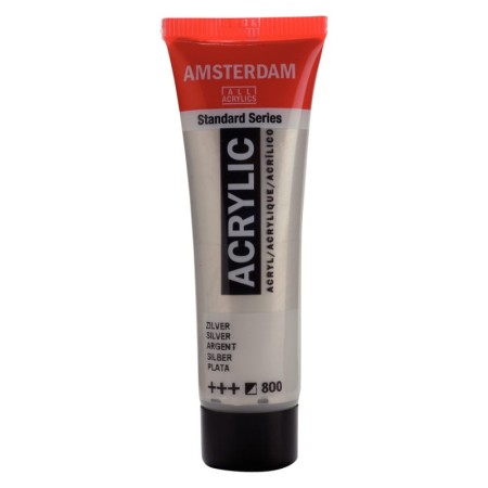 Farba akrylowa AMSTERDAM 20 ml (800 - Silver)