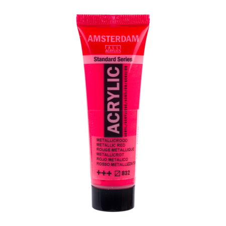 Farba akrylowa AMSTERDAM 20 ml (832 - Metallic Red)