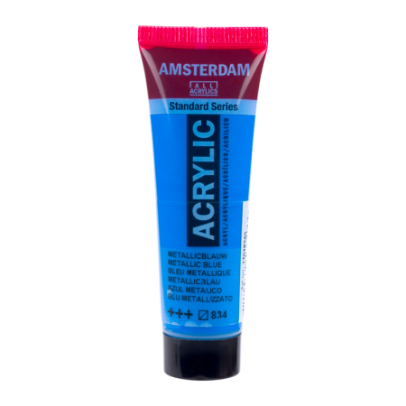 Farba akrylowa AMSTERDAM 20 ml (834 - Metallic Blue)