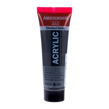 Farba akrylowa AMSTERDAM 20 ml (850 - Metallic Black)