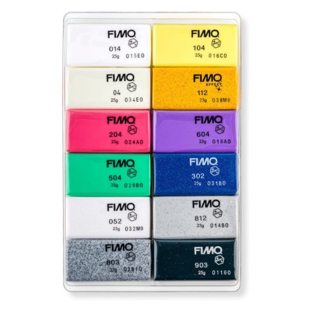Masa plastyczna termoutwardzalna STAEDTLER FIMO Soft EFFECT – 12 kolorów (12 × 25 g)