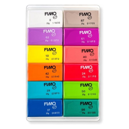 Masa plastyczna termoutwardzalna STAEDTLER FIMO Soft BRILLIANT – 12 kolorów (12 × 25 g)