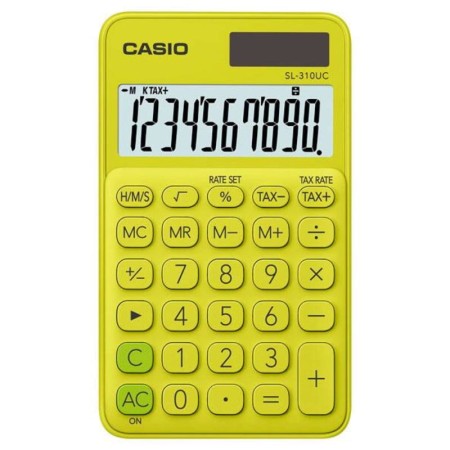 Kalkulator kieszonkowy CASIO SL-310UC - żółtozielony
