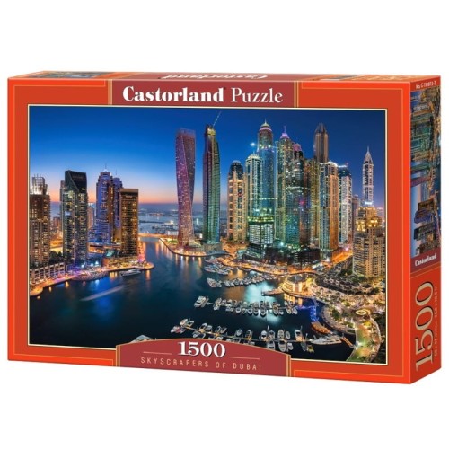 Przejdź do produktu Puzzle CASTORLAND 1500 - Skyscrapers of Dubai