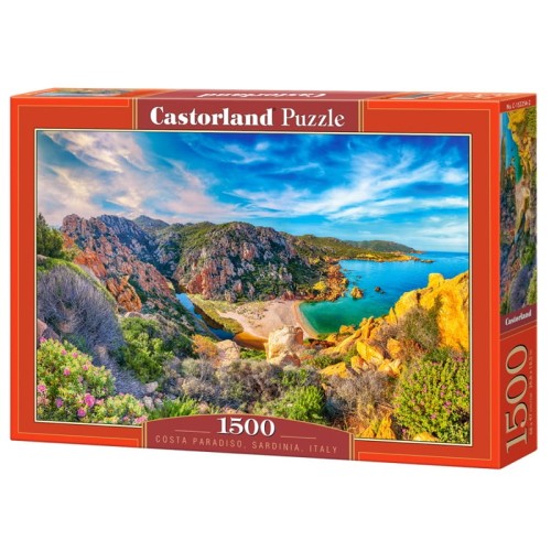 Przejdź do produktu Puzzle CASTORLAND 1500 - Costa Paradiso, Sardinia, Italy