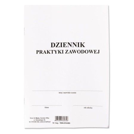 Dziennik Praktyki Zawodowej A5 WARTA