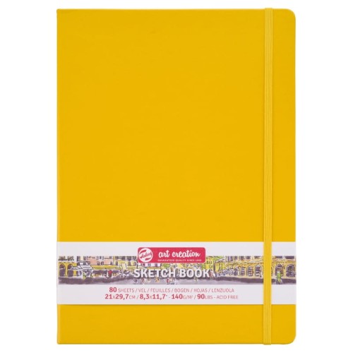 Przejdź do produktu Szkicownik A4 TALENS Art Creation - 140 g/m² - żółty - 80 ark.