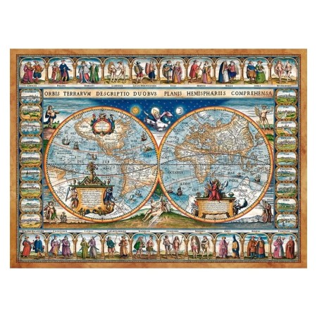 Puzzle CASTORLAND 2000 - Map Of The World, 1639
