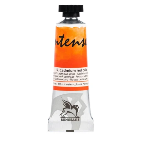 Farba akwarelowa RENESANS Intense Water 15 ml (17 - czerwień kadmowa jasna)