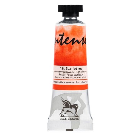 Farba akwarelowa RENESANS Intense Water 15 ml (18 - szkarłatny czerwony)