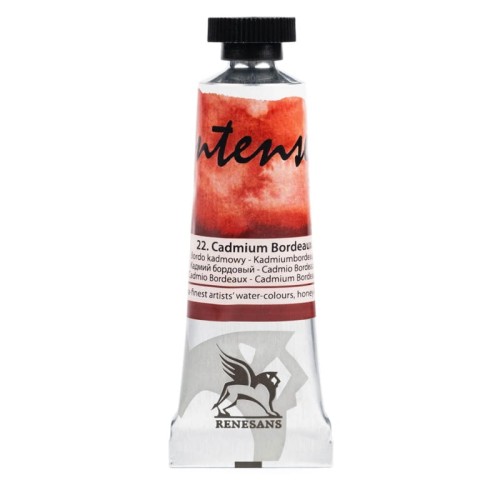 Przejdź do produktu Farba akwarelowa RENESANS Intense Water 15 ml (22 - bordo kadmowy)