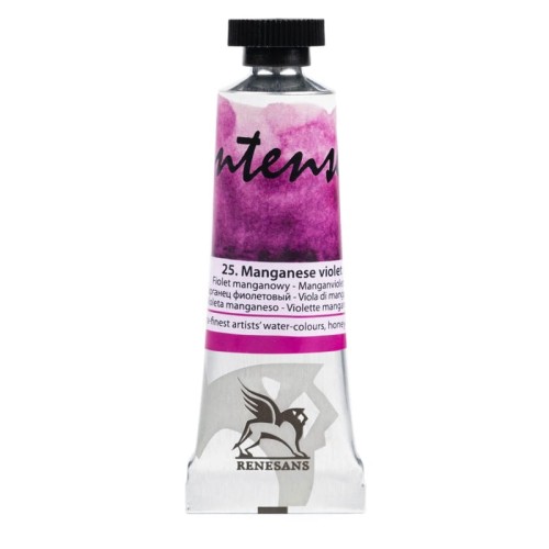 Przejdź do produktu Farba akwarelowa RENESANS Intense Water 15 ml (25 - fiolet manganowy)