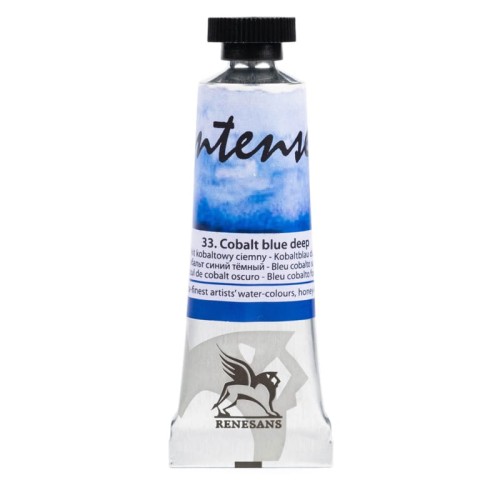 Przejdź do produktu Farba akwarelowa RENESANS Intense Water 15 ml (33 - błękit kobaltowy ciemny)