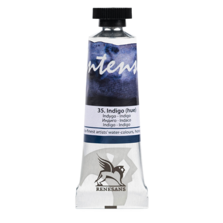 Farba akwarelowa RENESANS Intense Water 15 ml (35 - indygo - hue)