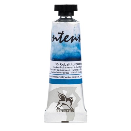 Farba akwarelowa RENESANS Intense Water 15 ml (36 - turkus kobaltowy)