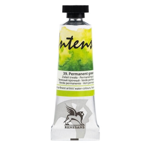Przejdź do produktu Farba akwarelowa RENESANS Intense Water 15 ml (39 - zieleń trwała)