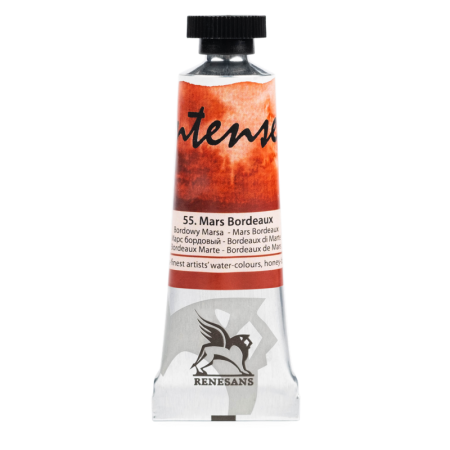 Farba akwarelowa RENESANS Intense Water 15 ml (55 - bordowy Marsa)