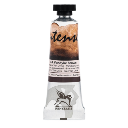 Farba akwarelowa RENESANS Intense Water 15 ml (63 - brunatna Van Dycka)