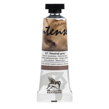 Farba akwarelowa RENESANS Intense Water 15 ml (67 - szarość neutralna)