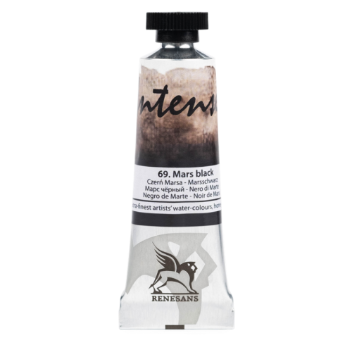 Przejdź do produktu Farba akwarelowa RENESANS Intense Water 15 ml (69 - czerń marsa)