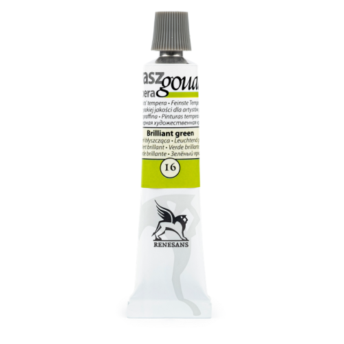 Przejdź do produktu Farba gwasz RENESANS 20 ml (16 - zieleń błyszcząca)