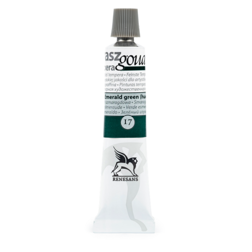 Przejdź do produktu Farba gwasz RENESANS 20 ml (17 - zieleń szmaragdowa)