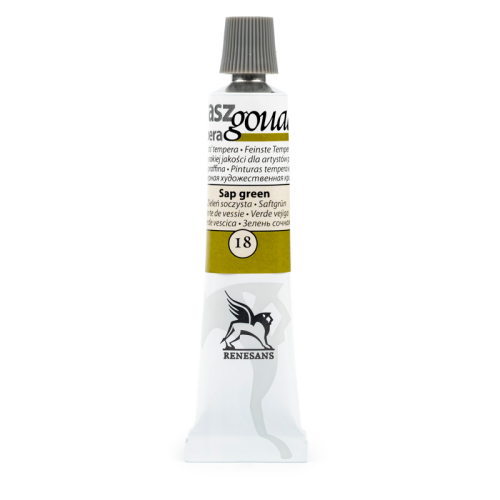 Przejdź do produktu Farba gwasz RENESANS 20 ml (18 - zieleń soczysta)