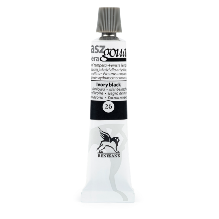 Farba gwasz RENESANS 20 ml (26 - czerń słoniowa)
