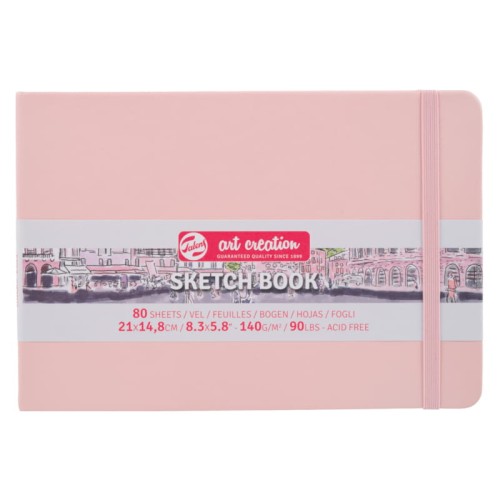 Przejdź do produktu Szkicownik A5 TALENS Art Creation - 140 g/m² - pastelowy różowy - 80 ark.