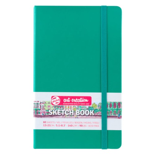 Przejdź do produktu Szkicownik 13x21 cm TALENS Art Creation - 140 g/m² - zielony - 80 ark.