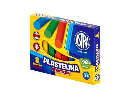 Plastelina ASTRA - 8 kolorów