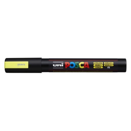 Marker UNI Posca PC-5M (F02 - żółty fluorescencyjny)