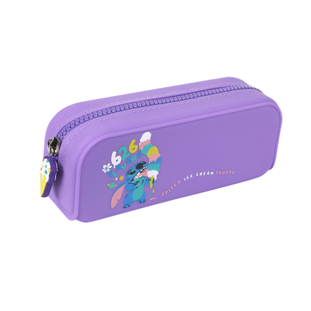 Piórnik saszetka silikonowa COOLPACK Stitch - fioletowa