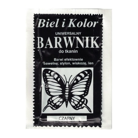 Barwnik do tkanin BIEL I KOLOR - czarny