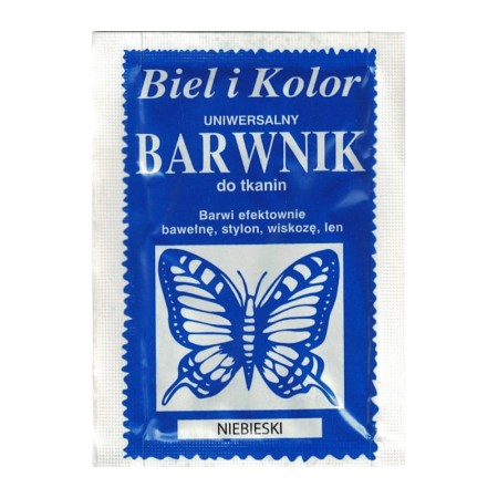 Barwnik do tkanin BIEL I KOLOR - niebieski