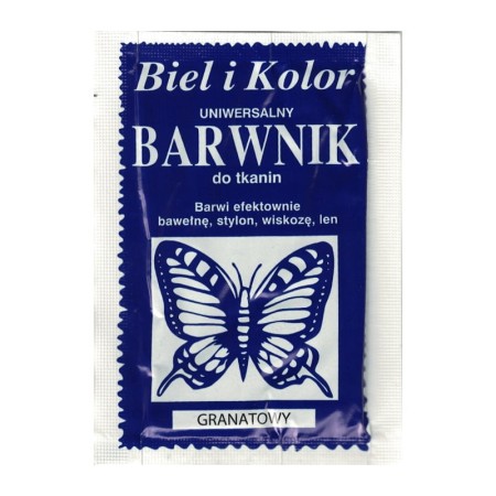 Barwnik do tkanin BIEL I KOLOR - granatowy