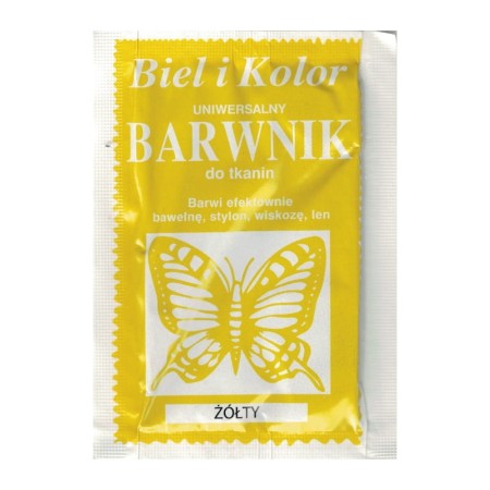 Barwnik do tkanin BIEL I KOLOR - żółty
