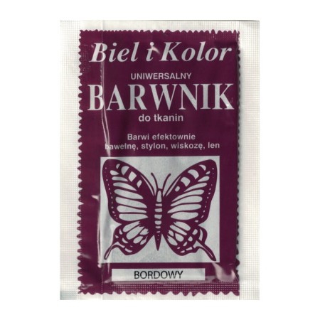 Barwnik do tkanin BIEL I KOLOR - bordowy