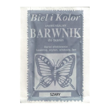 Barwnik do tkanin BIEL I KOLOR - szary