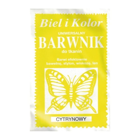 Barwnik do tkanin BIEL I KOLOR - cytrynowy