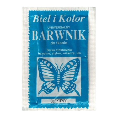 Barwnik do tkanin BIEL I KOLOR - błękitny