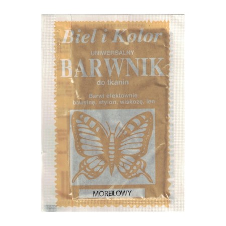 Barwnik do tkanin BIEL I KOLOR - morelowy