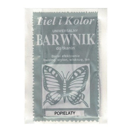 Barwnik do tkanin BIEL I KOLOR - popielaty