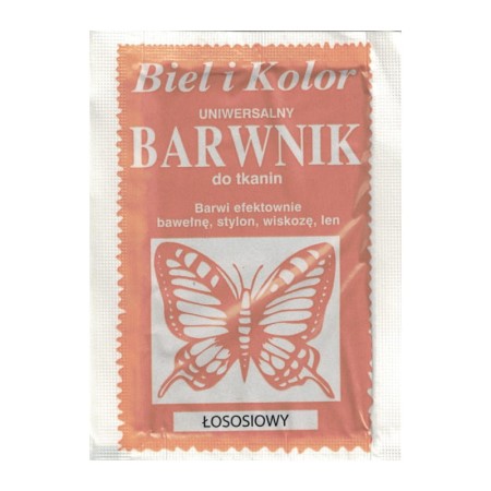Barwnik do tkanin BIEL I KOLOR - łososiowy