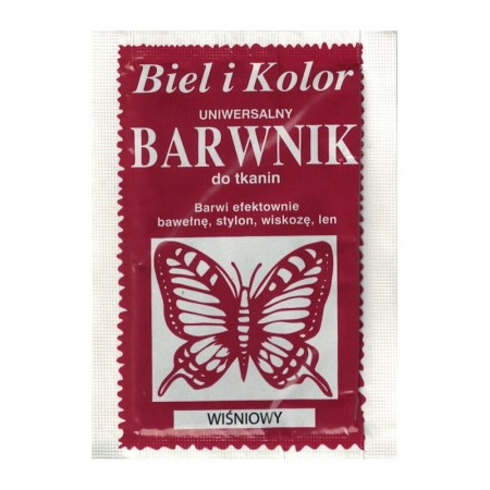 Barwnik do tkanin BIEL I KOLOR - wiśniowy