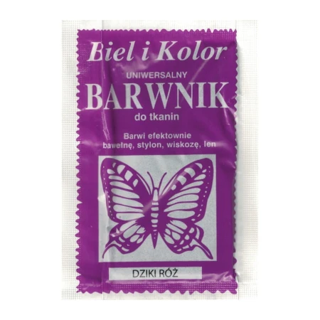Barwnik do tkanin BIEL I KOLOR - dziki róż