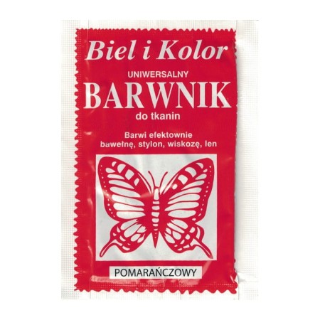 Barwnik do tkanin BIEL I KOLOR - pomarańczowy