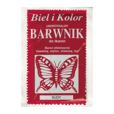 Barwnik do tkanin BIEL I KOLOR - rudy